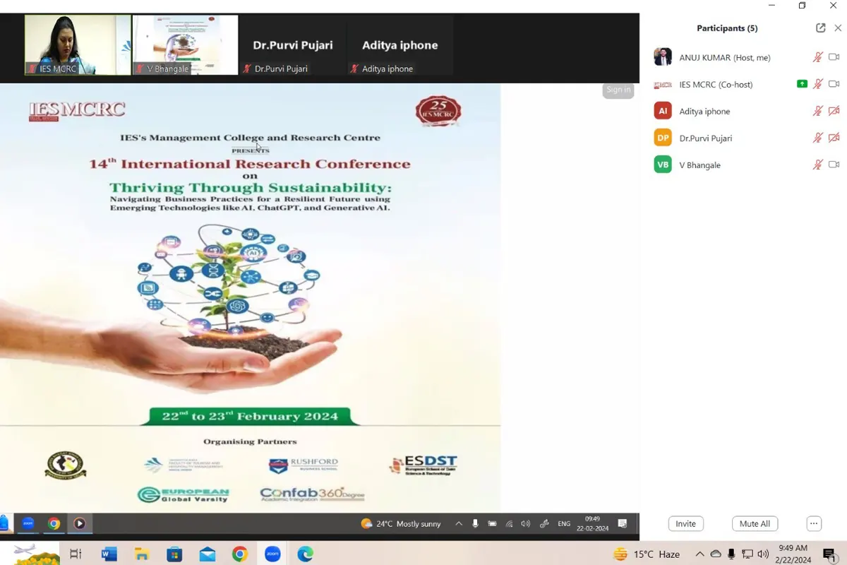 Navigating Business Practices for a Resilient Future using Emerging Technologies like AI, ChatGPT, and Generative AI 22nd - 23nd Feb 2024 - Image 2