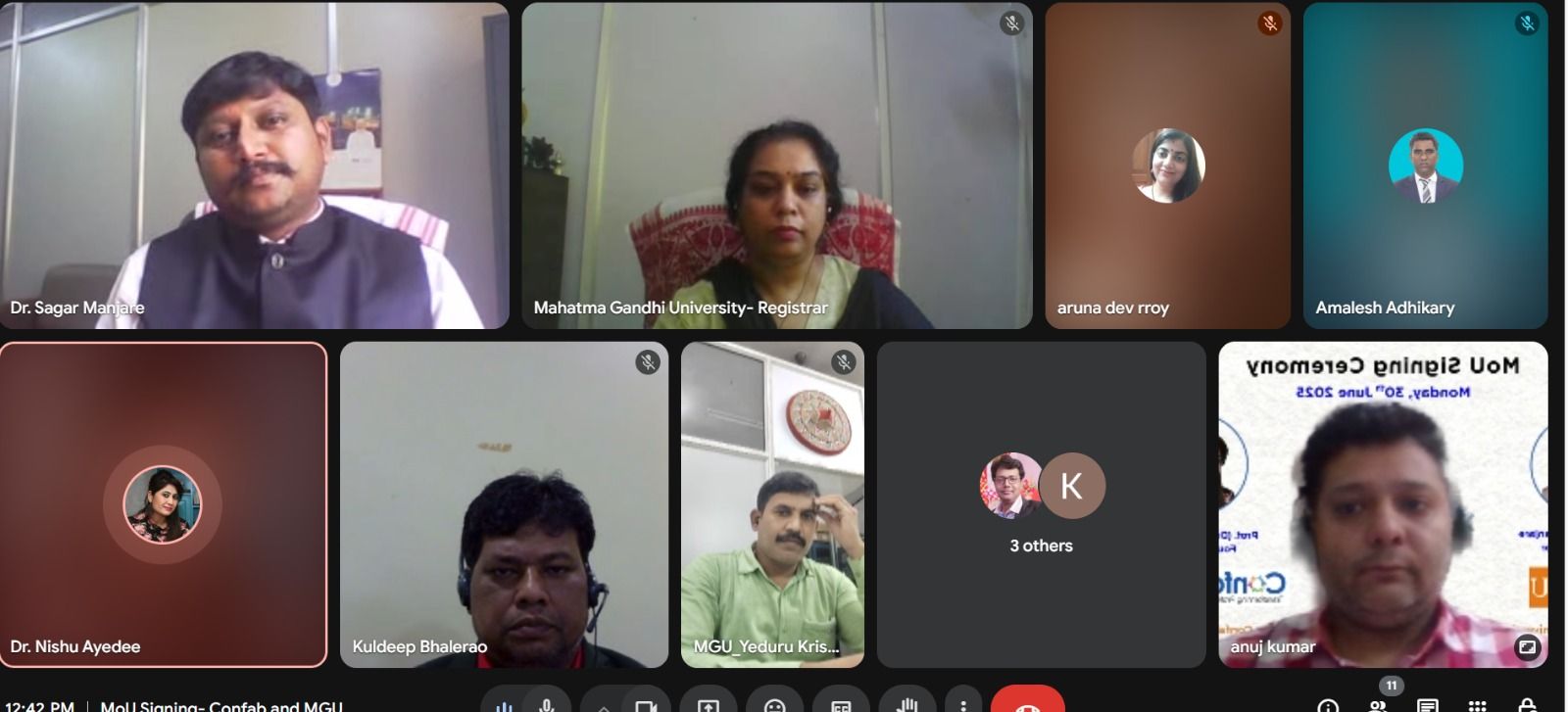 Confab 360 Degree has officially signed a Memorandum Understanding (MoU) with Mahatma Gandhi University (MGU), Meghalaya - Image 3