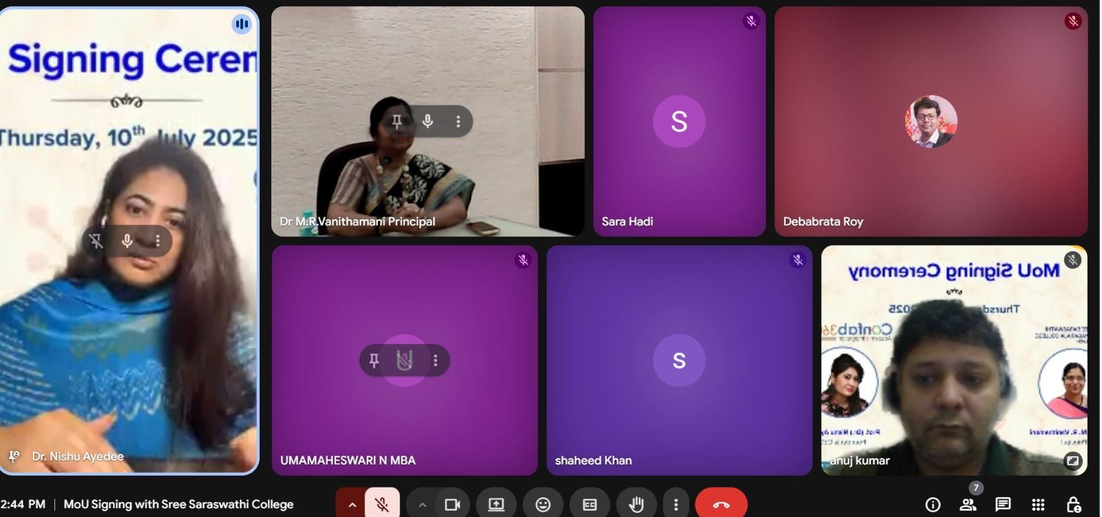Confab 360 Degree has officially signed a Memorandum Understanding (MoU) with Sree Saraswathi Thyagaraja College, Pollachi, Tamil Nadu - Image 2