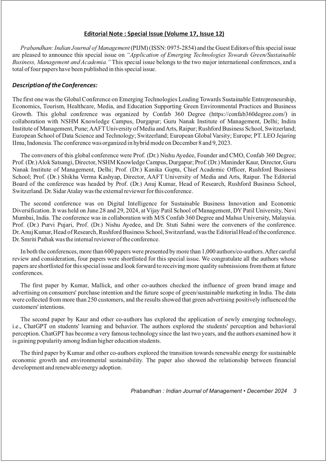 Special Issue: Prabandhan: Indian Journal of Management (Scopus Q2 and UGC CARE)_1